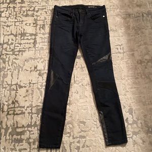 Blank dark wash skinny jeans